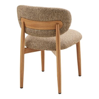 House Nordic Isola Matstol - Mörkbrun, träliknande ben, natur 2-pack