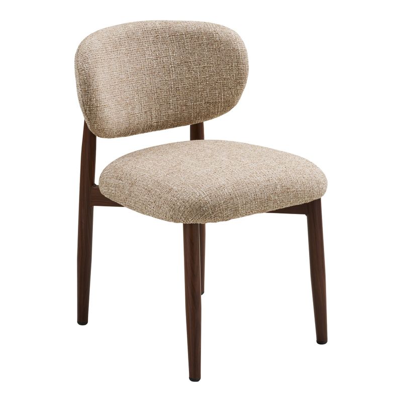 House Nordic Isola Matstol - Ljusbrun, träliknande ben, mörkbrun 2-pack