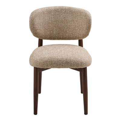 House Nordic Isola Matstol - Ljusbrun, träliknande ben, mörkbrun 2-pack
