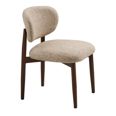 House Nordic Isola Matstol - Ljusbrun, träliknande ben, mörkbrun 2-pack