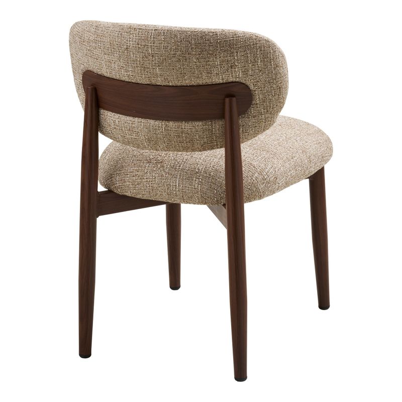 House Nordic Isola Matstol - Ljusbrun, träliknande ben, mörkbrun 2-pack