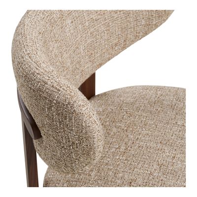 House Nordic Recco Matstol - Ljusbrun, träliknande ben, mörkbrun 2-pack
