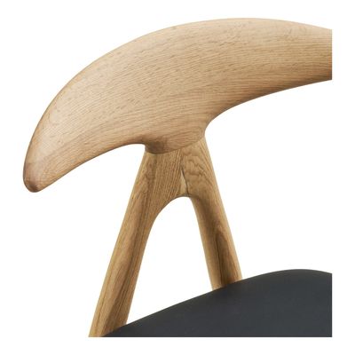 House Nordic Lanuza Matstol - Ek/PU, natur/svart