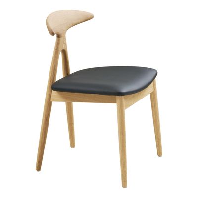House Nordic Lanuza Matstol - Ek/PU, natur/svart
