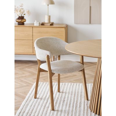 House Nordic Dunkirk matstol med armstöd, Beige