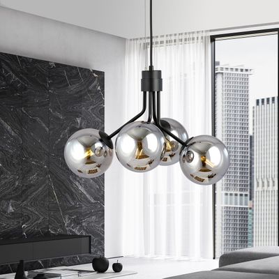 Emibig Lighting Taklampa NOVA 4 SVART/GRAFIT