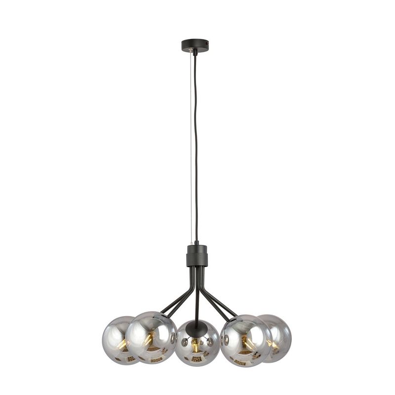 Emibig Lighting Taklampa NOVA 5 SVART/GRAFIT