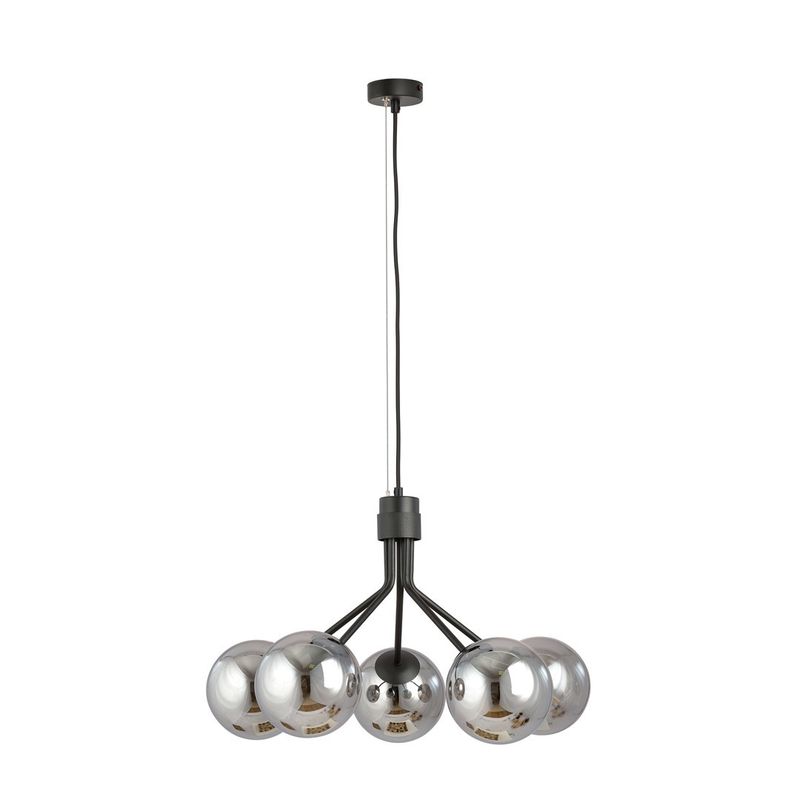 Emibig Lighting Taklampa NOVA 5 SVART/GRAFIT
