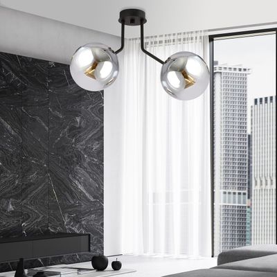 Emibig Lighting Taklampa NOVA 2 SVART/GRAFIT