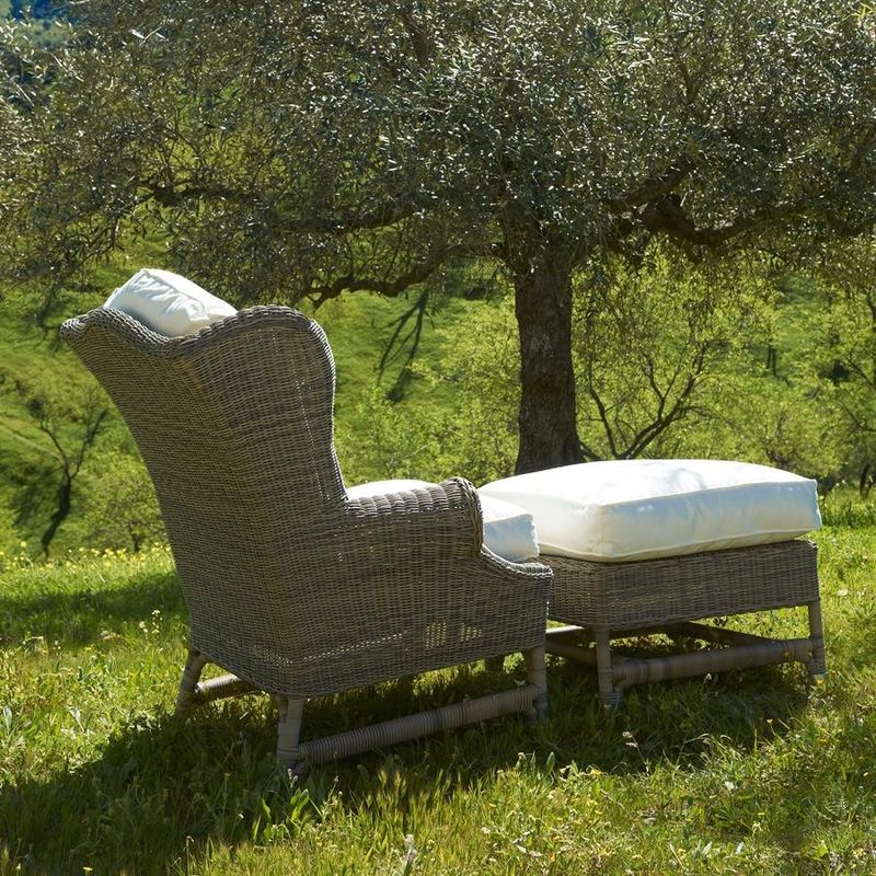 Riviera Maison Nicolas öronlappsfåtölj brun