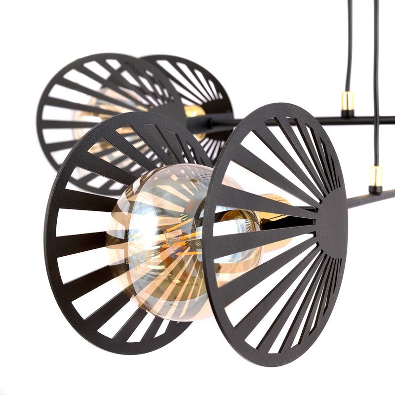 Emibig Lighting Taklampa PLAYA 4 SVART