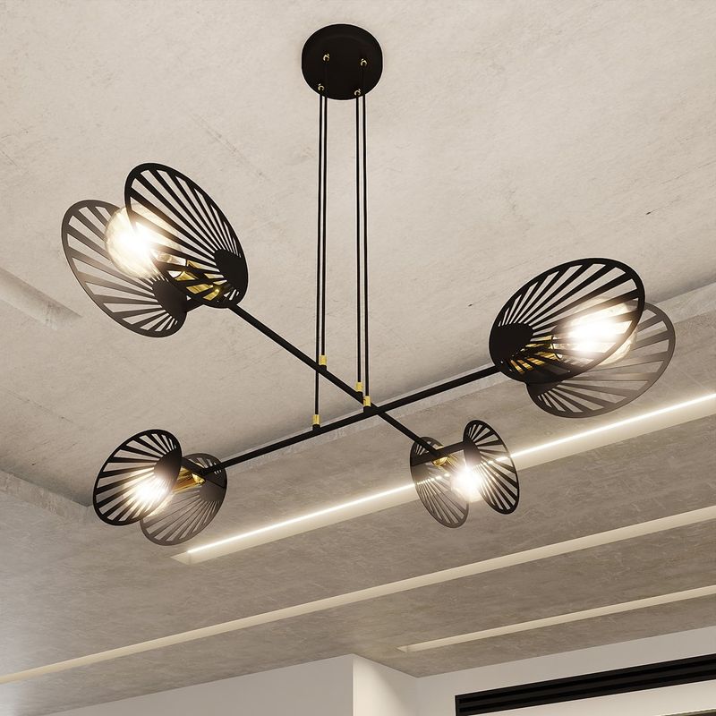 Emibig Lighting Taklampa PLAYA 4 SVART