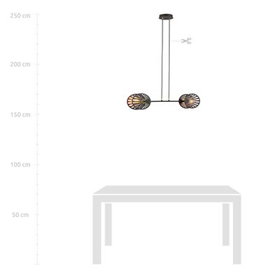 Emibig Lighting Taklampa PLAYA 2 SVART