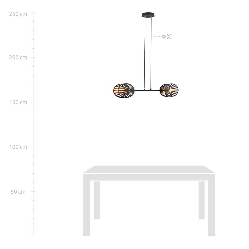 Emibig Lighting Taklampa PLAYA 2 SVART