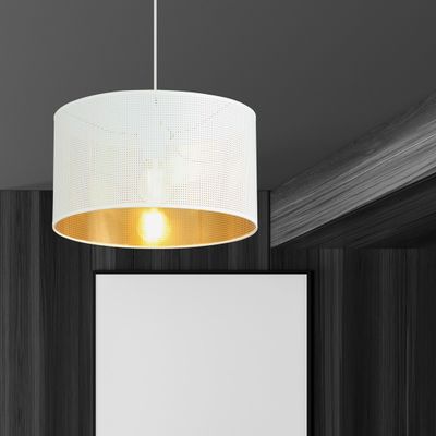 Emibig Lighting Taklampa ASTON 1 VIT/GULD