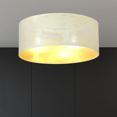 Emibig Lighting Taklampa ASTON 3 VIT/GULD