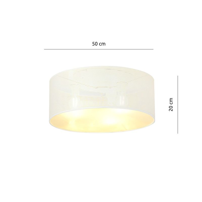 Emibig Lighting Taklampa ASTON 3 VIT/GULD