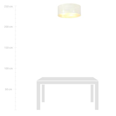 Emibig Lighting Taklampa ASTON 3 VIT/GULD