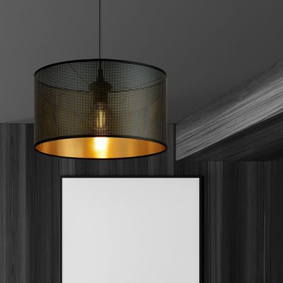 Emibig Lighting Taklampa ASTON 1 SVART/GULD
