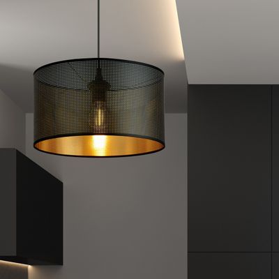 Emibig Lighting Taklampa ASTON 1 SVART/GULD
