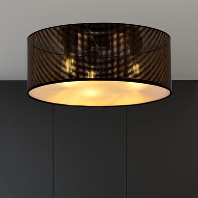 Emibig Lighting Taklampa ASTON 3 SVART/GULD