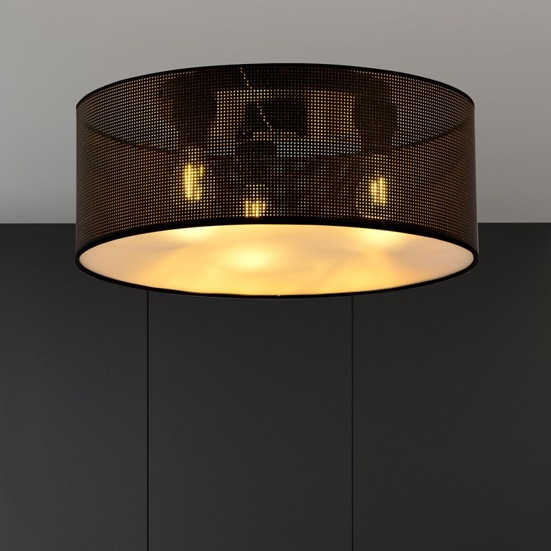 Emibig Lighting Taklampa ASTON 3 SVART/GULD