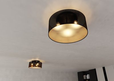 Emibig Lighting Taklampa ASTON 3 SVART/GULD