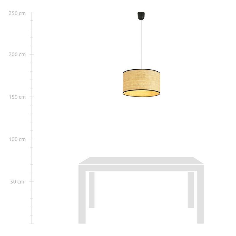 Emibig Lighting Taklampa ASTON 1 RATTAN