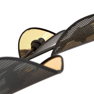 Emibig Lighting Taklampa VENE 6 SVART/GULD