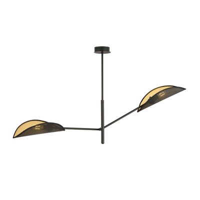 Emibig Lighting Taklampa VENE 2 SVART/GULD