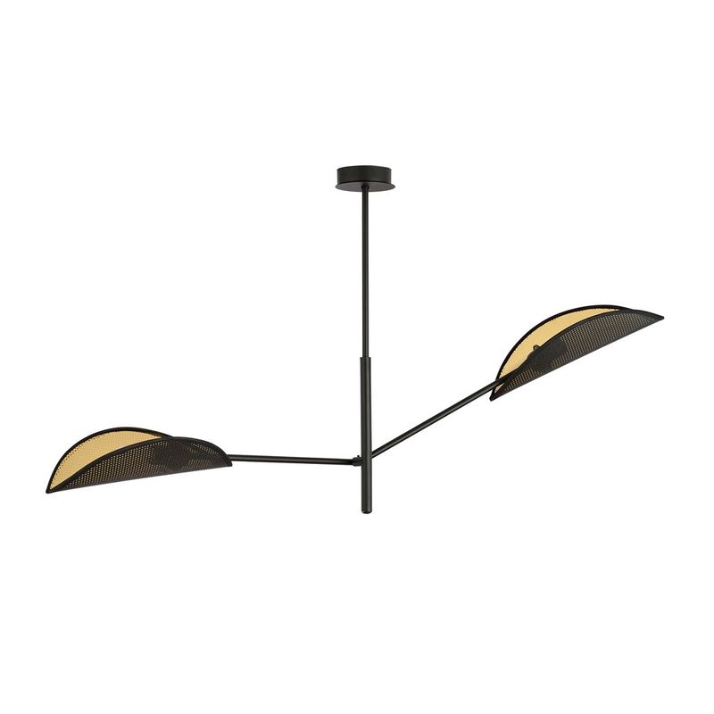 Emibig Lighting Taklampa VENE 2 SVART/GULD