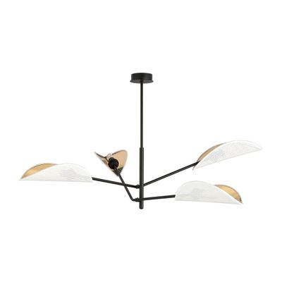 Emibig Lighting Taklampa VENE 4 VIT/GULD