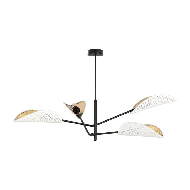 Emibig Lighting Taklampa VENE 4 VIT/GULD