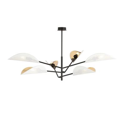 Emibig Lighting Taklampa VENE 6 VIT/GULD