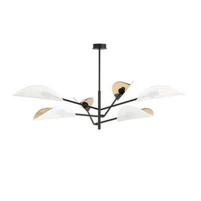 Emibig Lighting Taklampa VENE 6 VIT/GULD