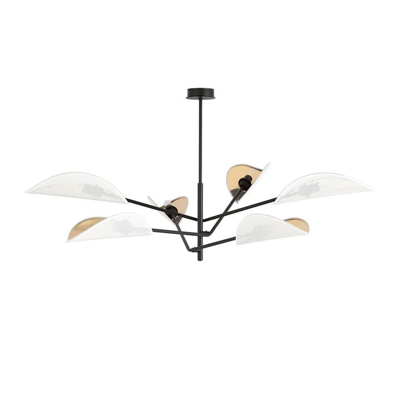 Emibig Lighting Taklampa VENE 6 VIT/GULD
