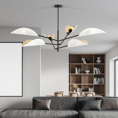 Emibig Lighting Taklampa VENE 6 VIT/GULD