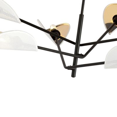 Emibig Lighting Taklampa VENE 6 VIT/GULD