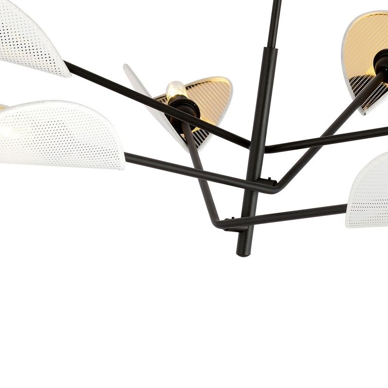 Emibig Lighting Taklampa VENE 6 VIT/GULD