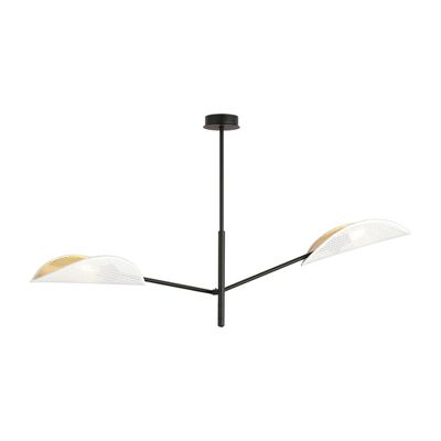 Emibig Lighting Taklampa VENE 2 VIT/GULD