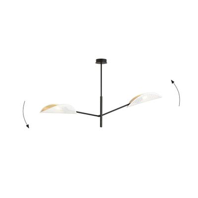 Emibig Lighting Taklampa VENE 2 VIT/GULD
