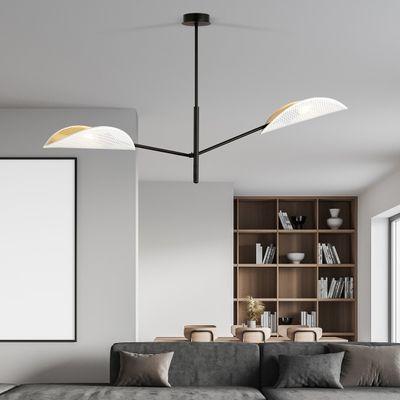 Emibig Lighting Taklampa VENE 2 VIT/GULD