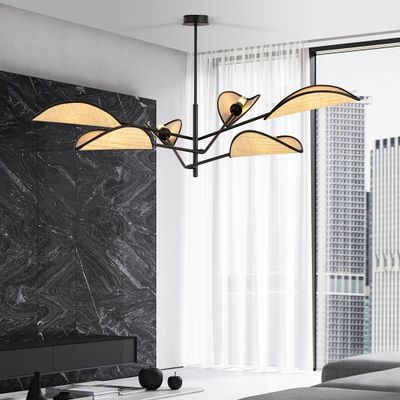 Emibig Lighting Taklampa VENE 6 SVART/ROTTING