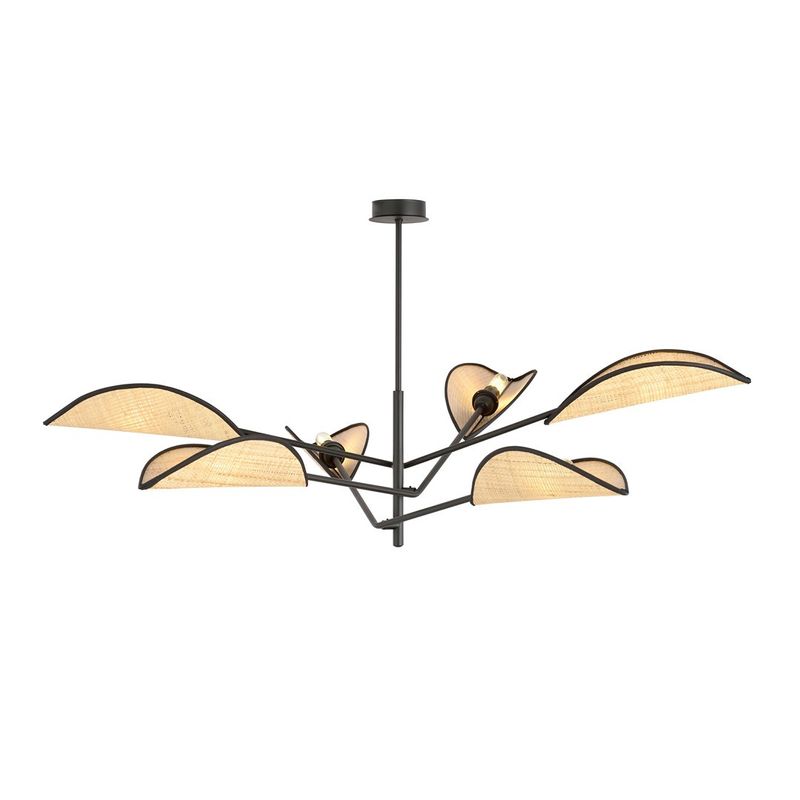 Emibig Lighting Taklampa VENE 6 SVART/ROTTING
