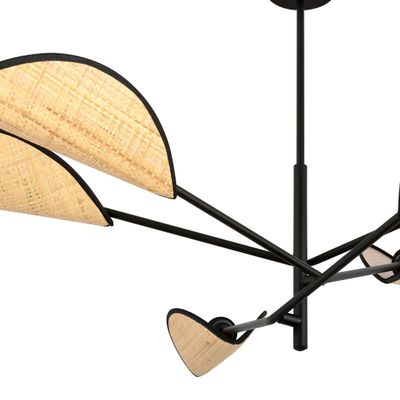 Emibig Lighting Taklampa VENE 6 SVART/ROTTING