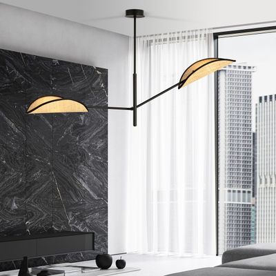 Emibig Lighting Taklampa VENE 2 SVART/ROTTING