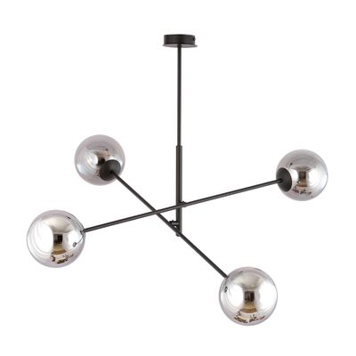 Emibig Lighting Taklampa LINEAR 4 SVART/GRAFIT