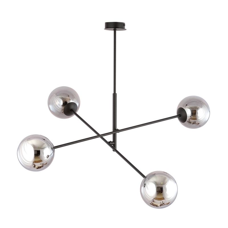 Emibig Lighting Taklampa LINEAR 4 SVART/GRAFIT