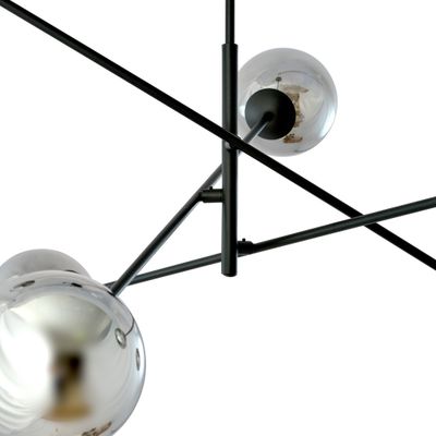 Emibig Lighting Taklampa LINEAR 6 SVART/GRAFIT