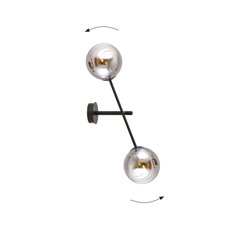 Emibig Lighting Taklampa LINEAR K2 SVART/GRAFIT